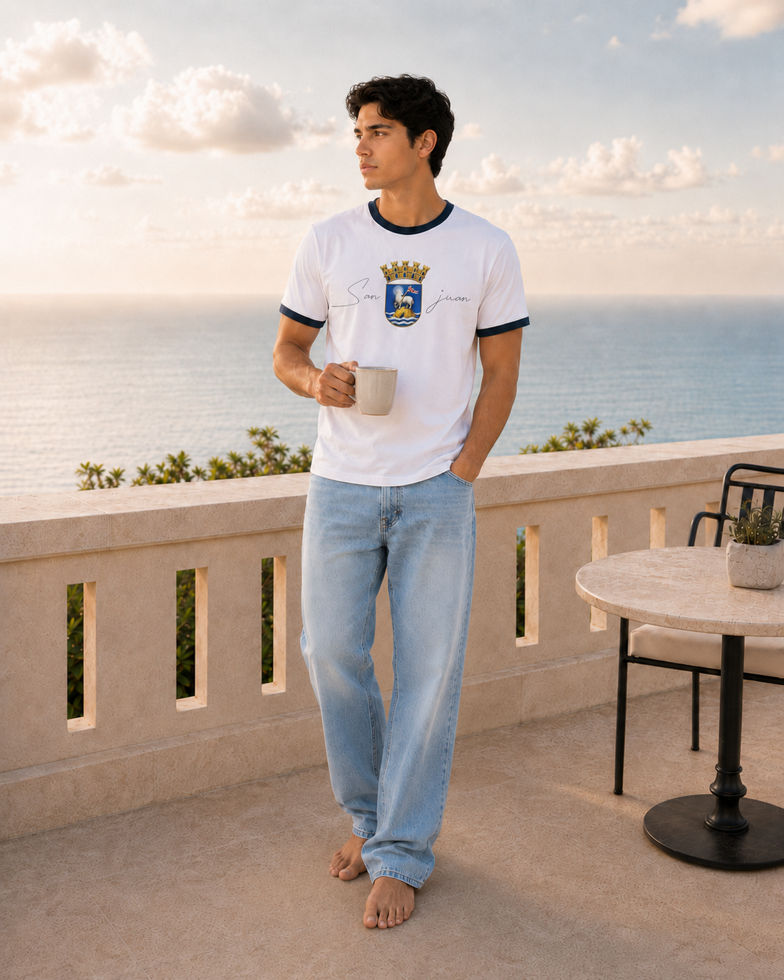 "San Juan" Crest Ringer Tee