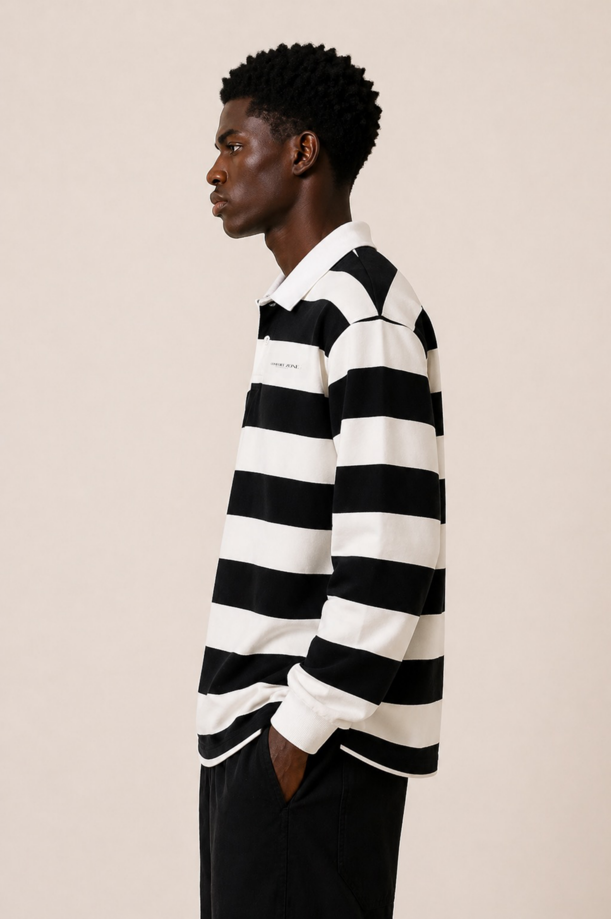 "Comfort Zone" Striped Polo