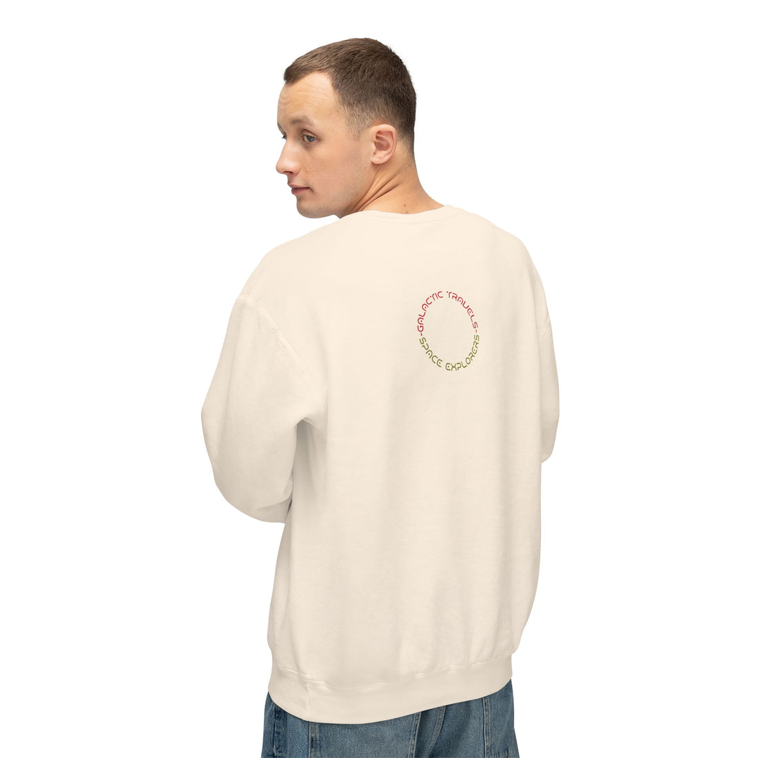 "Red Nebula Landscape" Crewneck