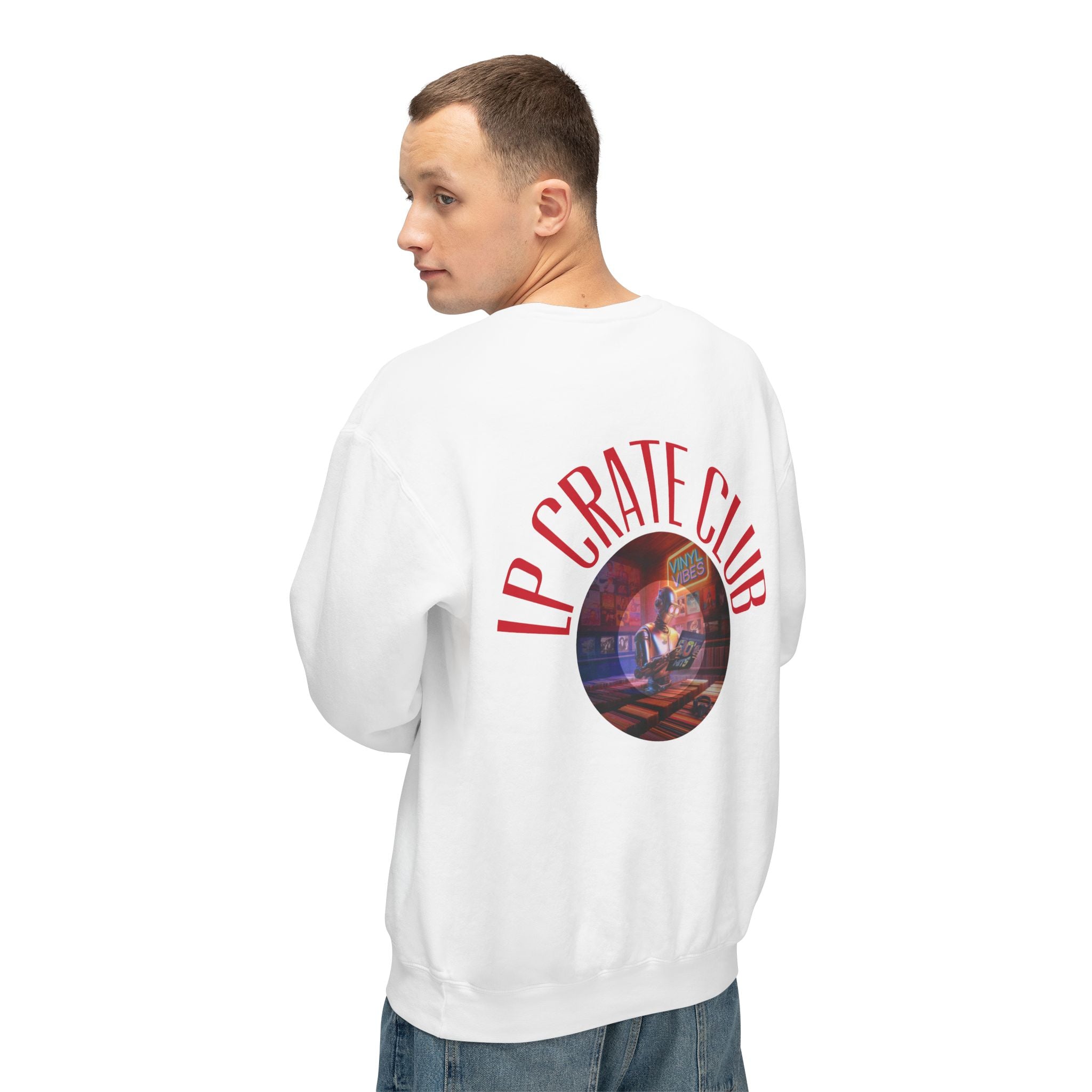 "Robot Meets Vinyl" Crewneck
