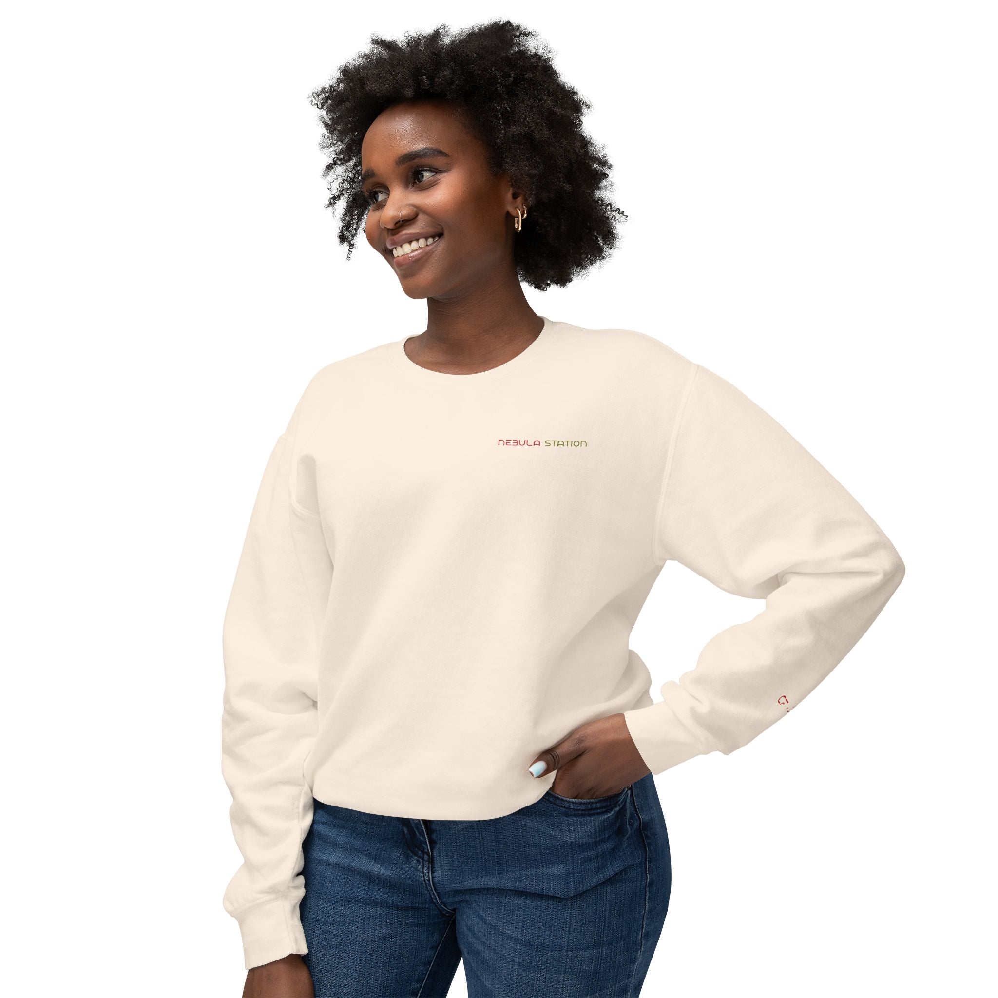 "Red Nebula Landscape" Crewneck