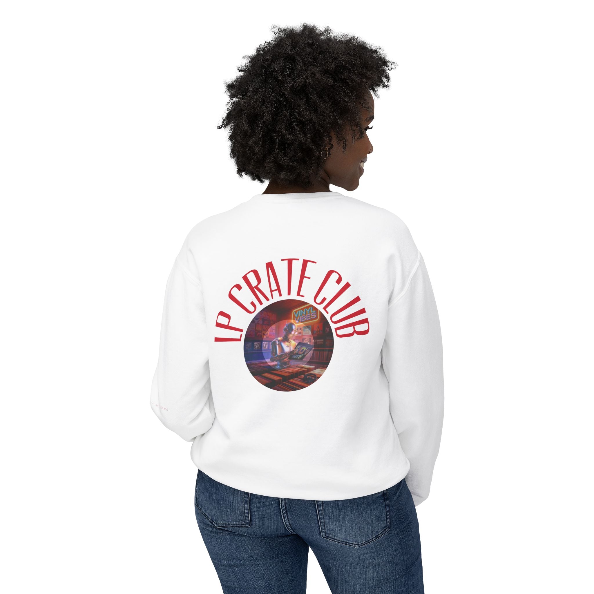 "Robot Meets Vinyl" Crewneck