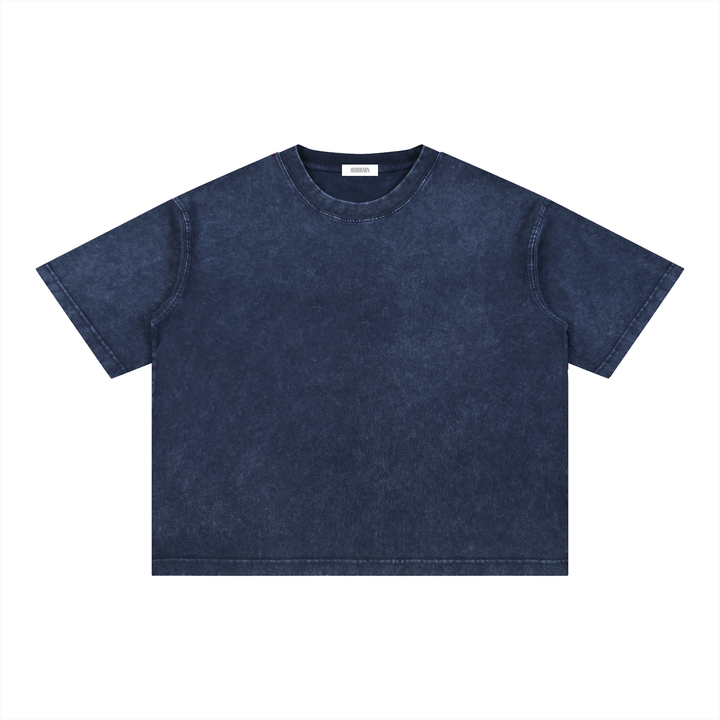 "Borikén" Mineral Wash Boxy Cotton T-Shirt