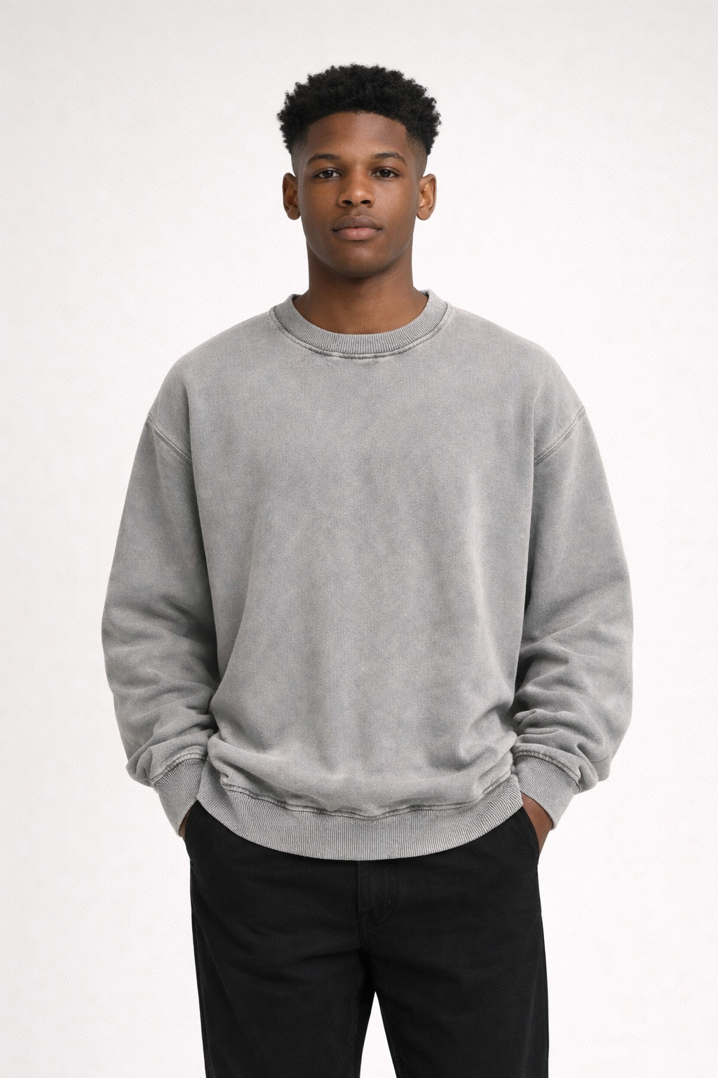 Vintage-treated Oversized Sweatshirt
