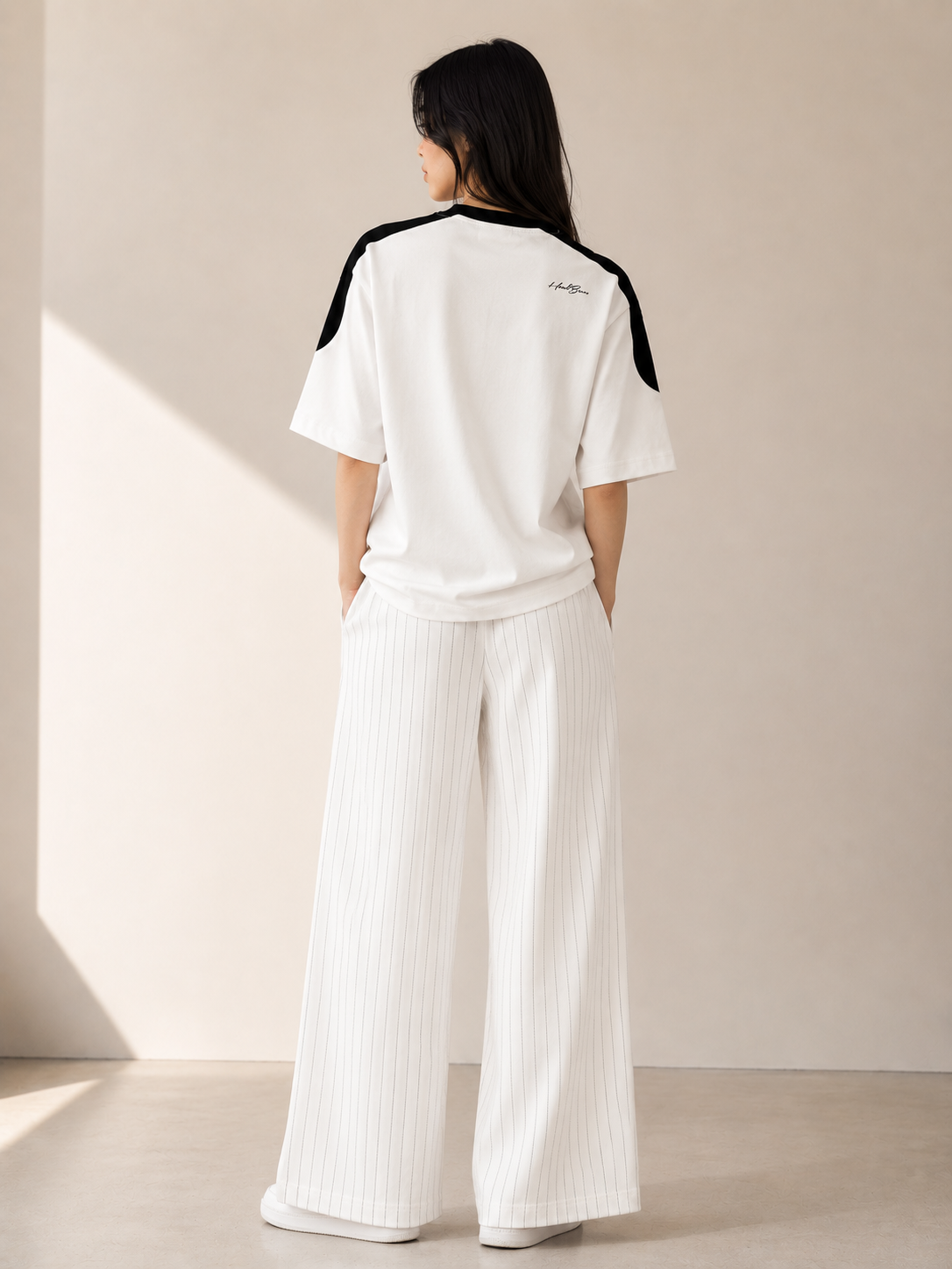 Unisex Color Block Oversized T-Shirt