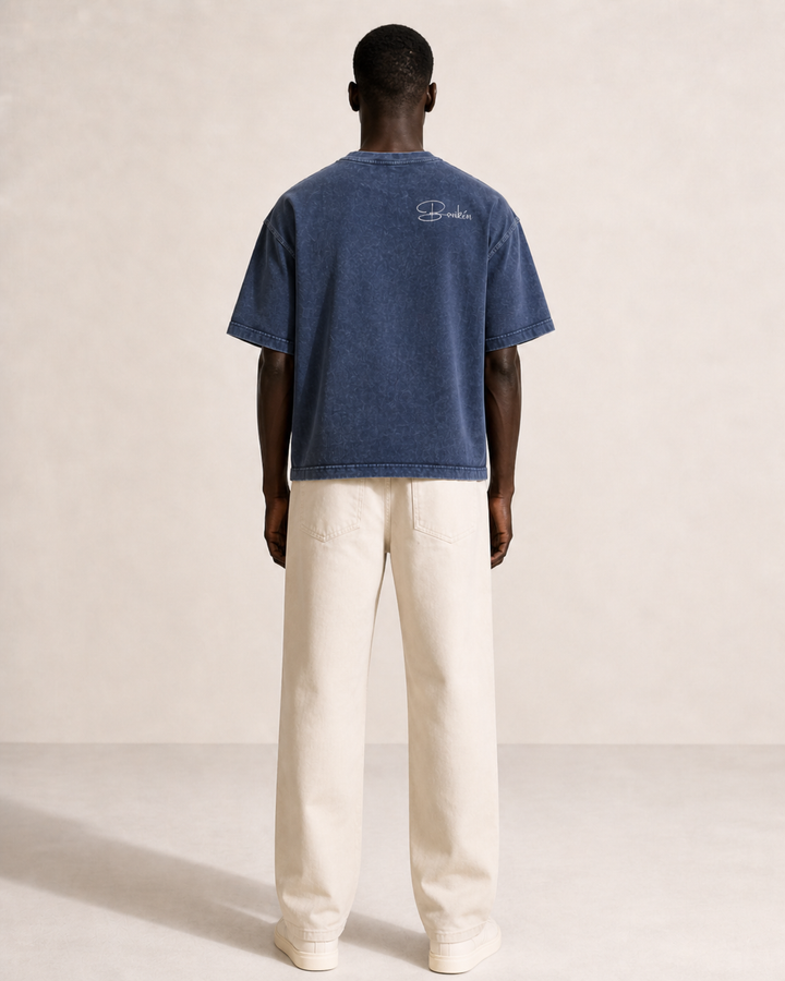 "Borikén" Mineral Wash Boxy Cotton T-Shirt