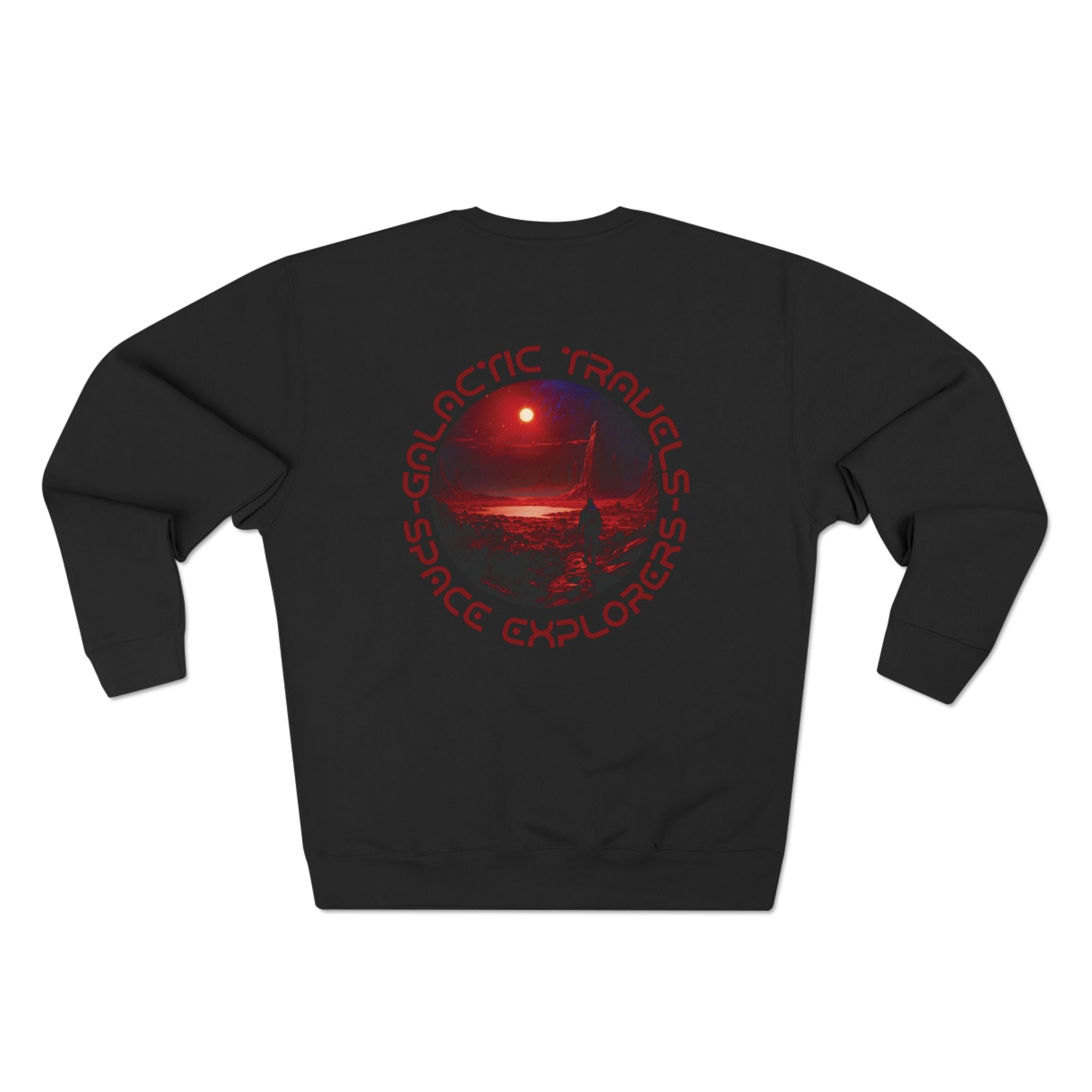 Red Moon Landscape Crewneck Sweatshirt