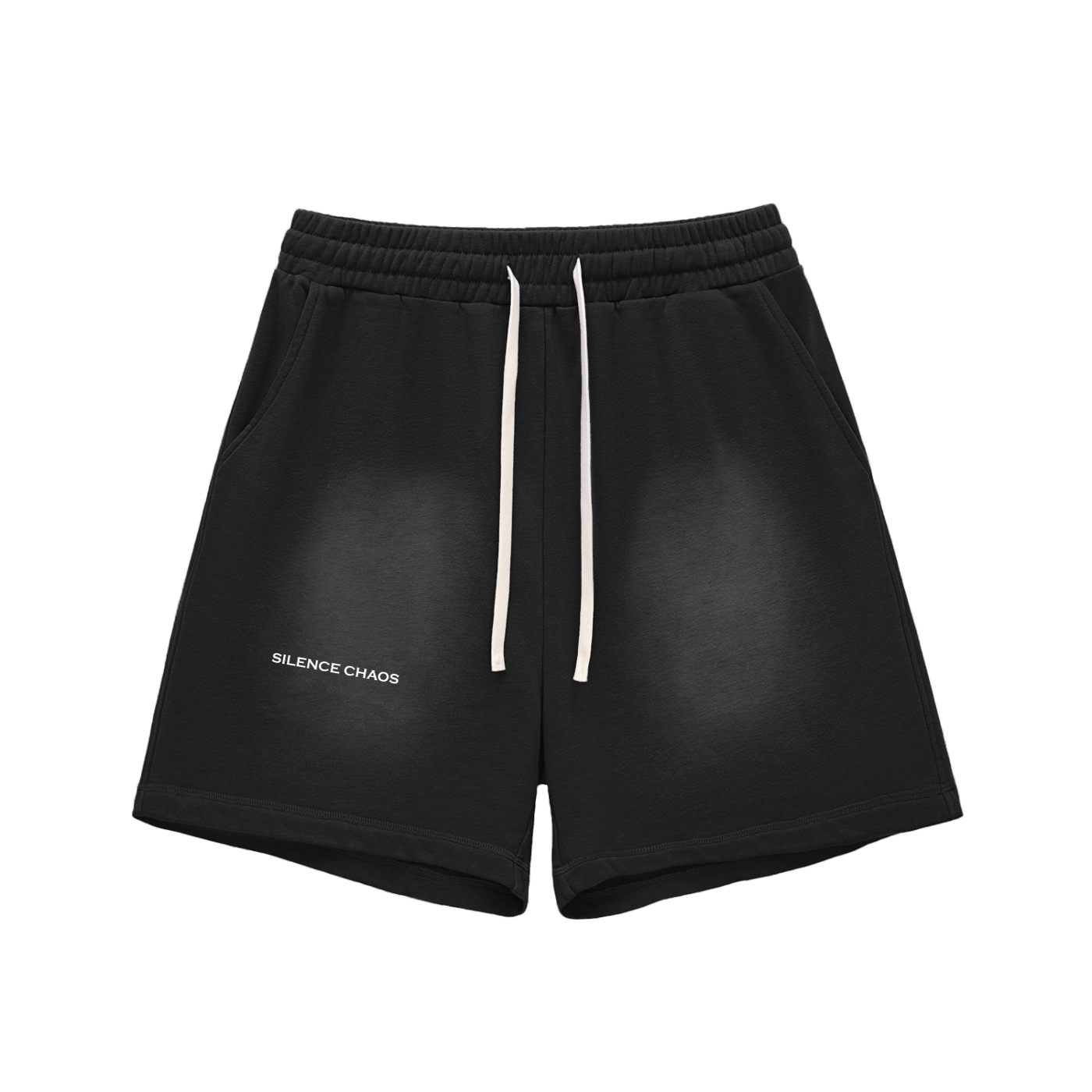 "Silence Chaos" Sun Fade Shorts