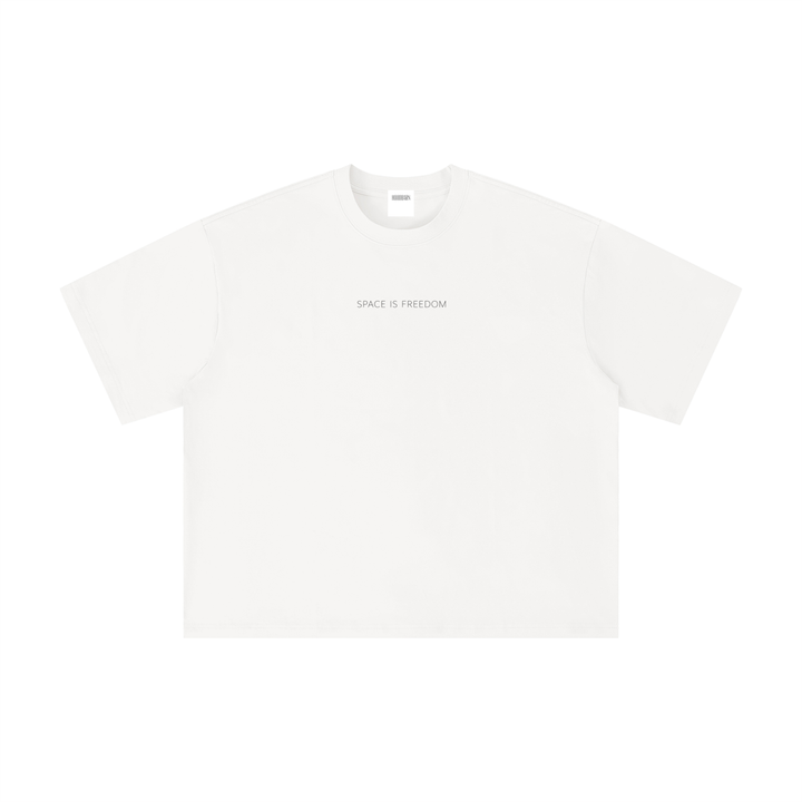 "Space Is Freedom" Boxy Oversized Tee