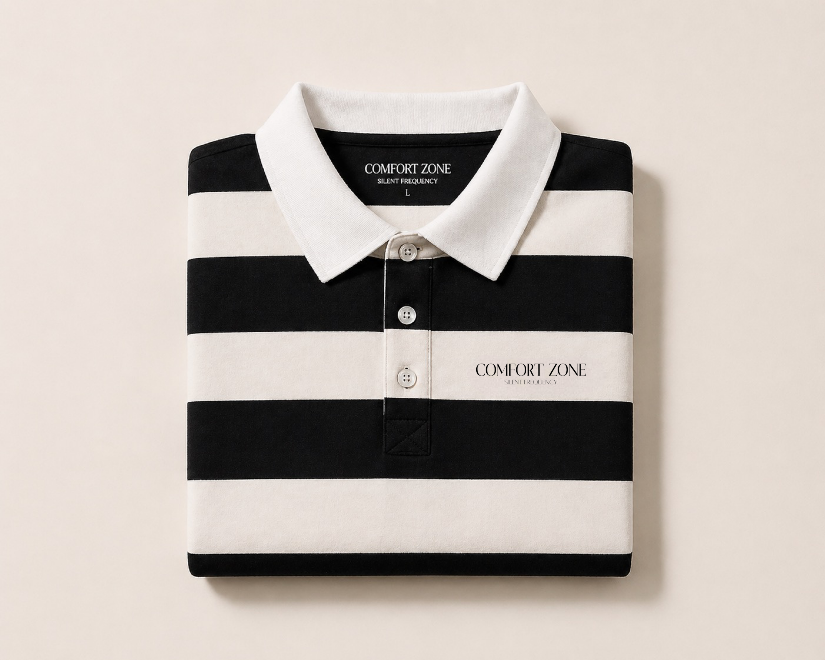 "Comfort Zone" Striped Polo