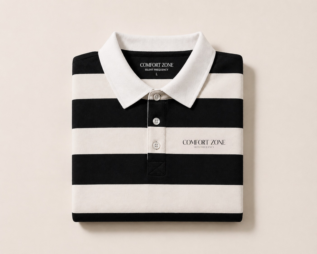 "Comfort Zone" Striped Polo