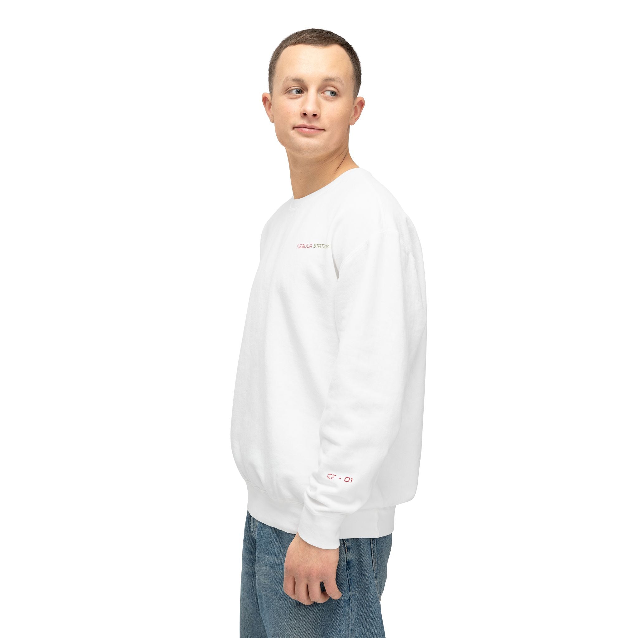 "Red Nebula Landscape" Crewneck