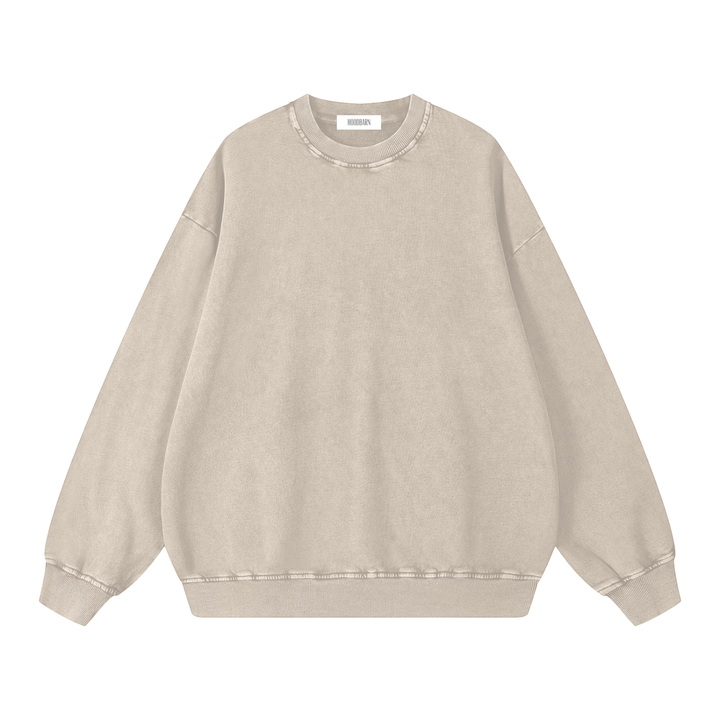 Vintage-treated Oversized Sweatshirt