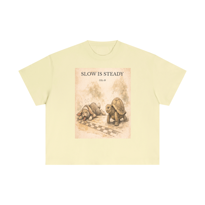 Slow Is Steady Cotton Boxy Tee
