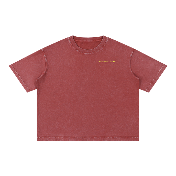 “Don’t Hate Skate” Sunset Dreaming Tee — Mineral Wash Red.