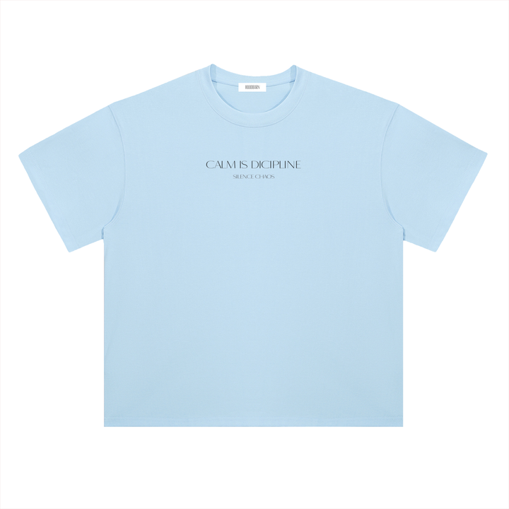 "Calm Is Discipline" Heavyweight Tee