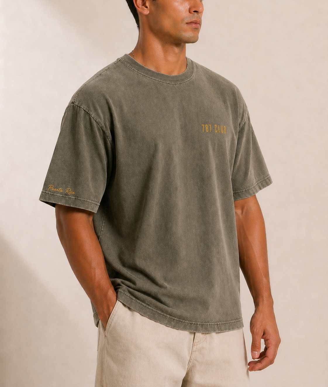 Puerto Rico Vintage Beach Tee, Oversized Cotton T-Shirt