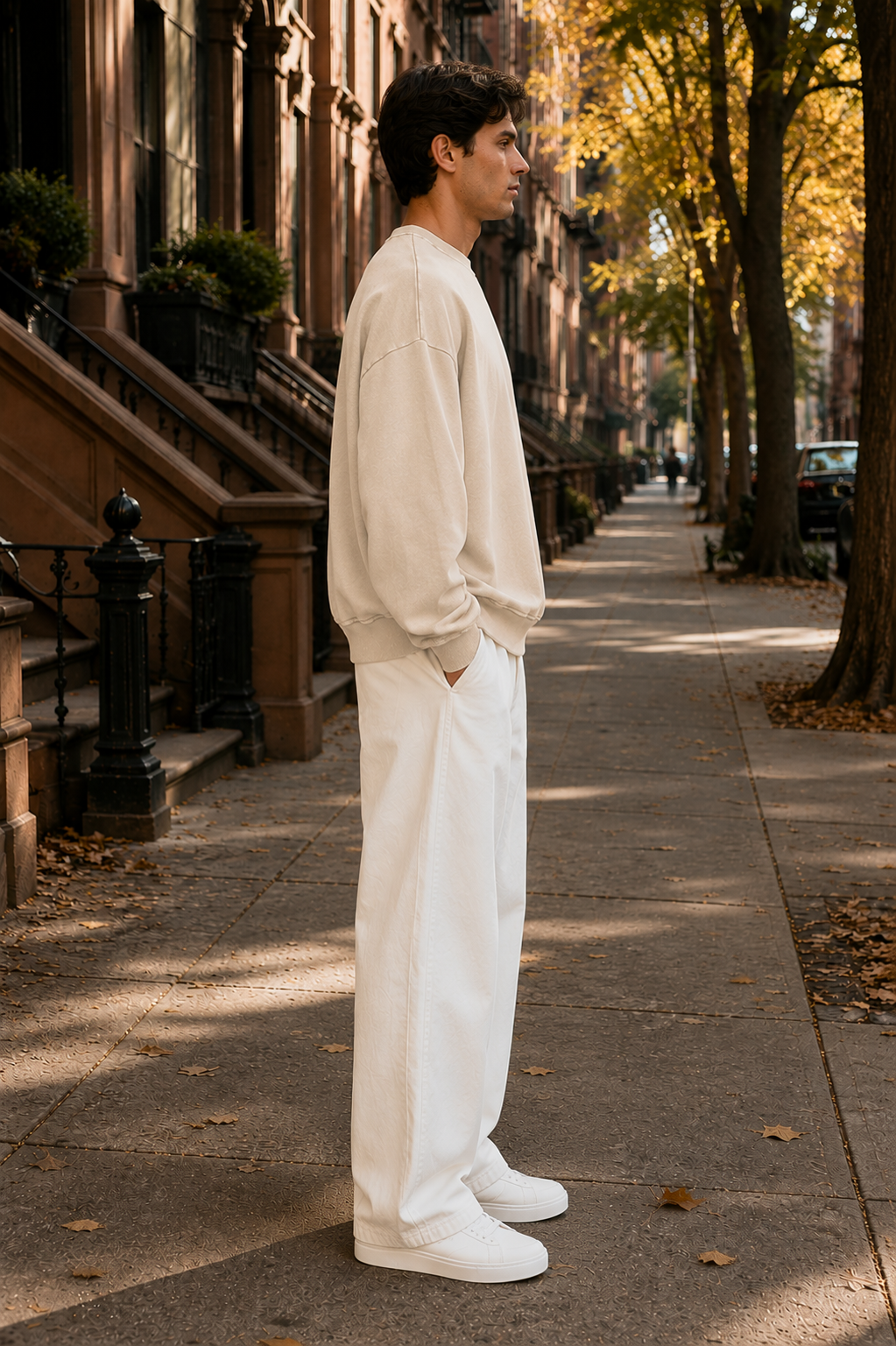 Vintage-treated Oversized Sweatshirt