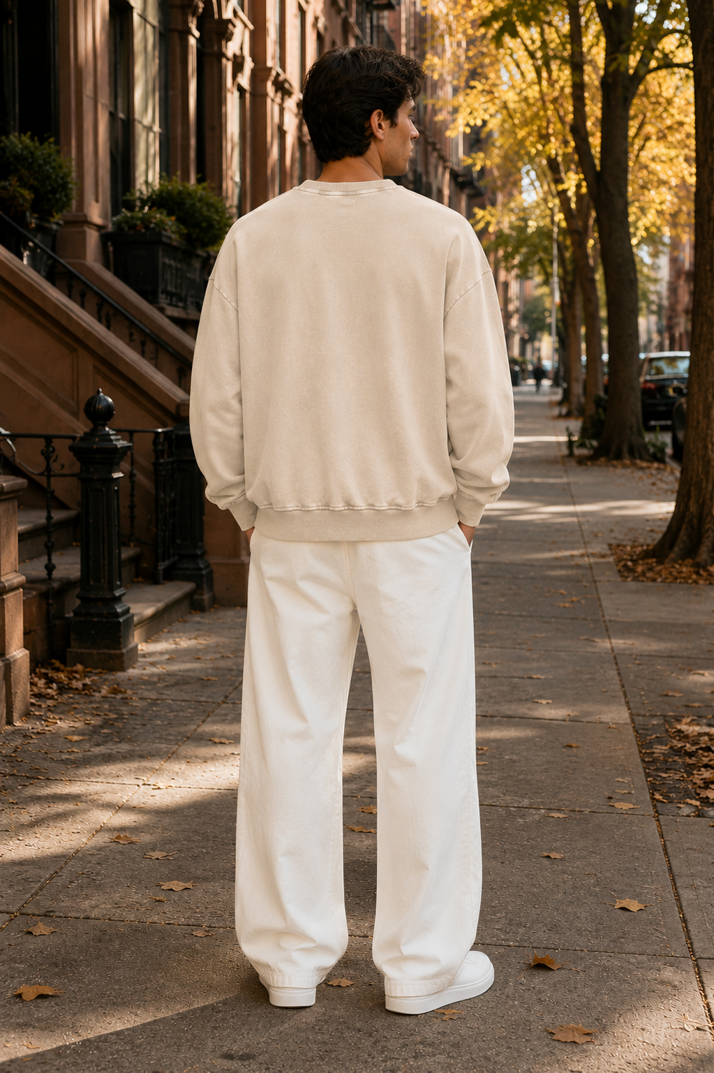 Vintage-treated Oversized Sweatshirt