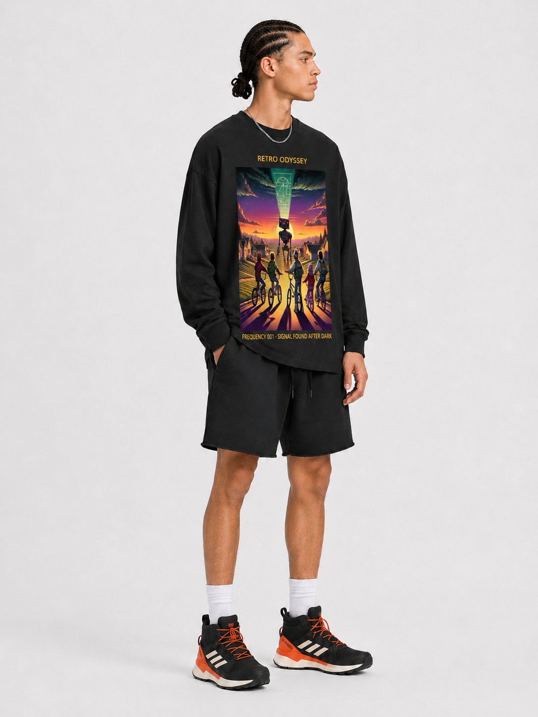 “Retro Odyssey — Frequency 001” Long Sleeve