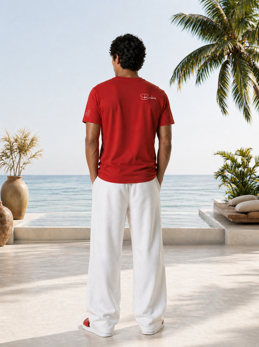 Puerto Rico Sunset Palm T-Shirt — Tropical Beach Vacation Tee