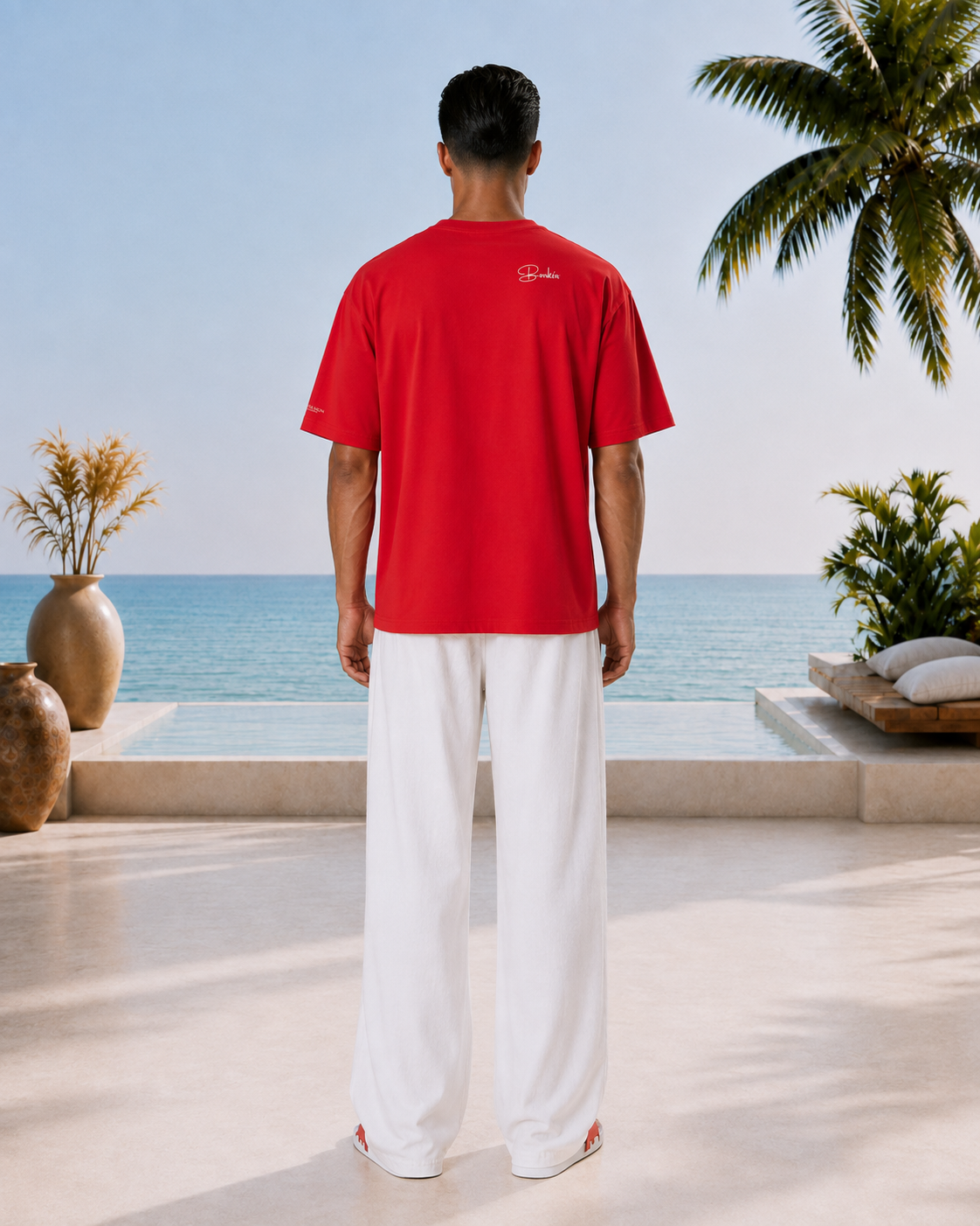 "Puerto Rico Sunset" Tee — Red