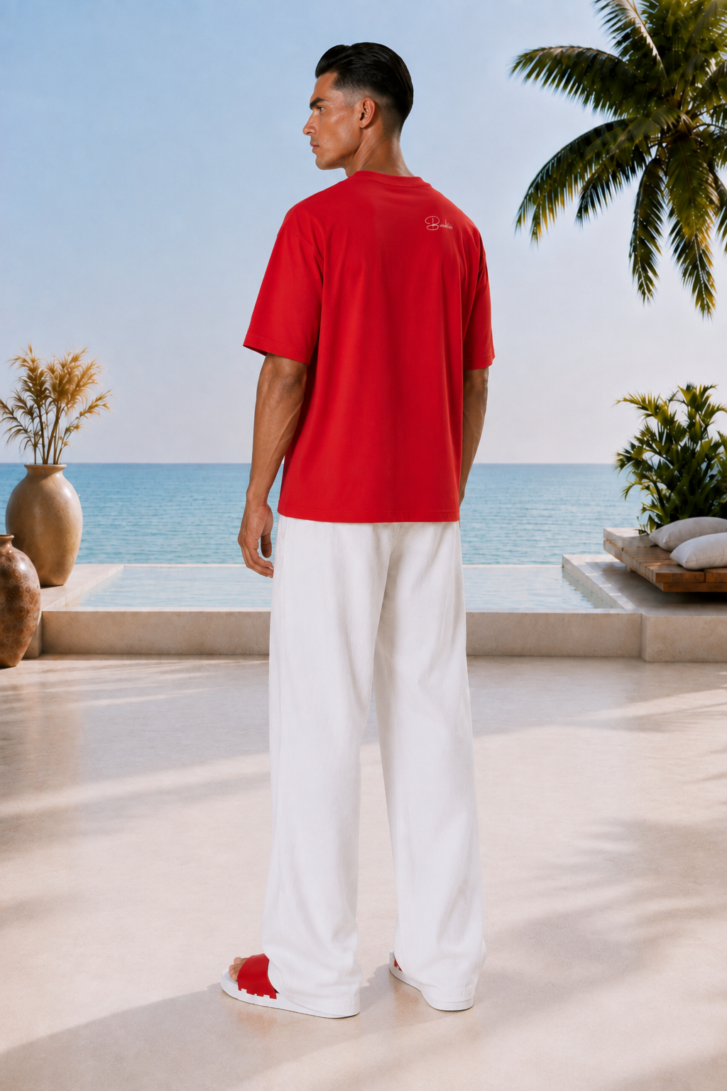"Puerto Rico Sunset" Tee — Red