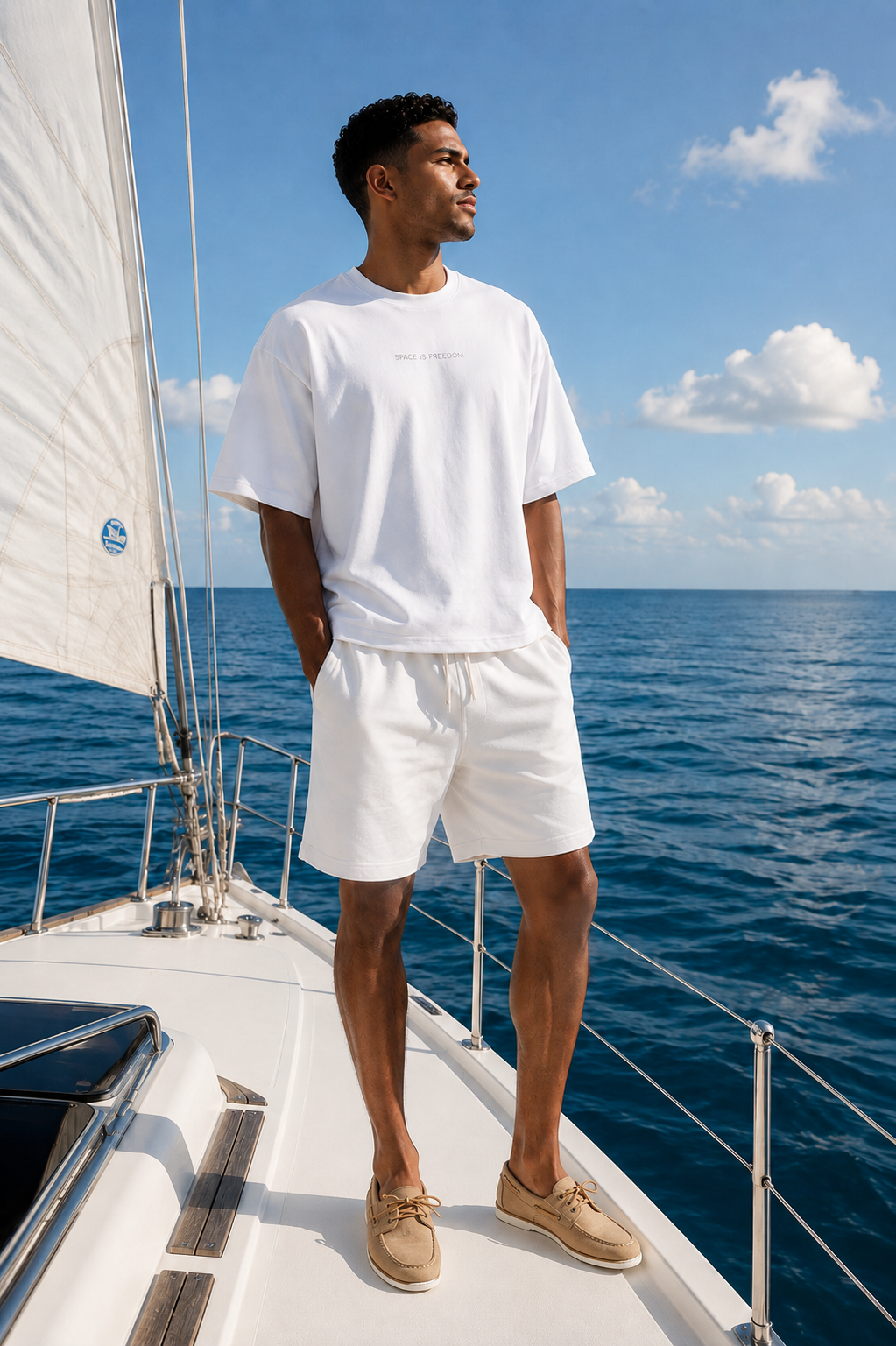 "Space Is Freedom" Boxy Oversized Tee