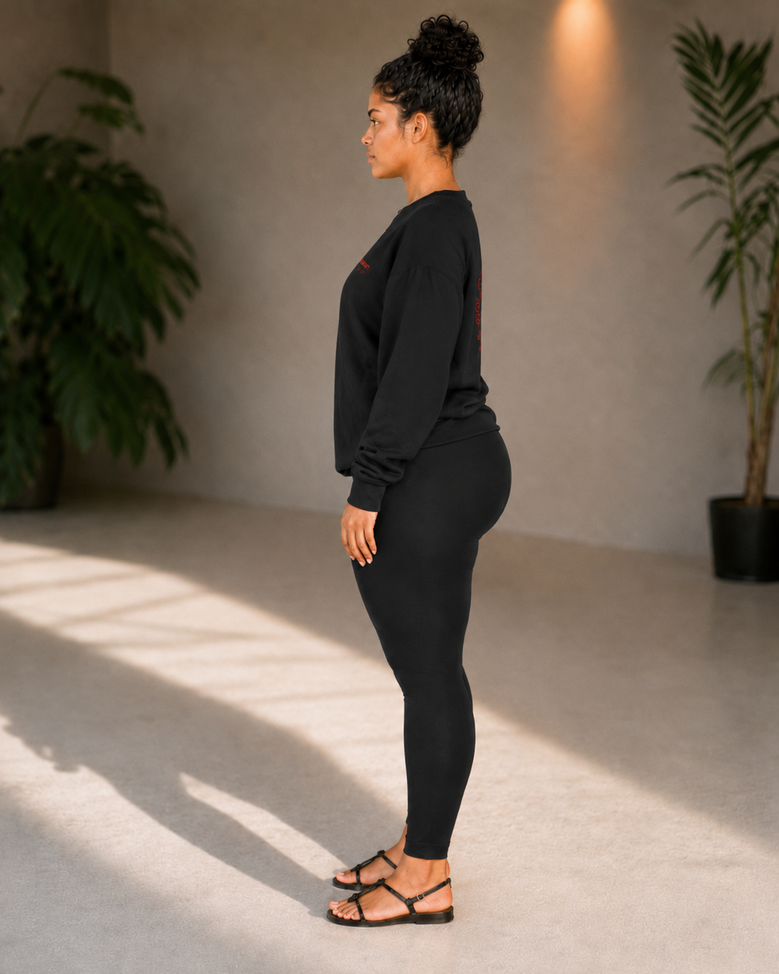 Red Moon Landscape Crewneck Sweatshirt