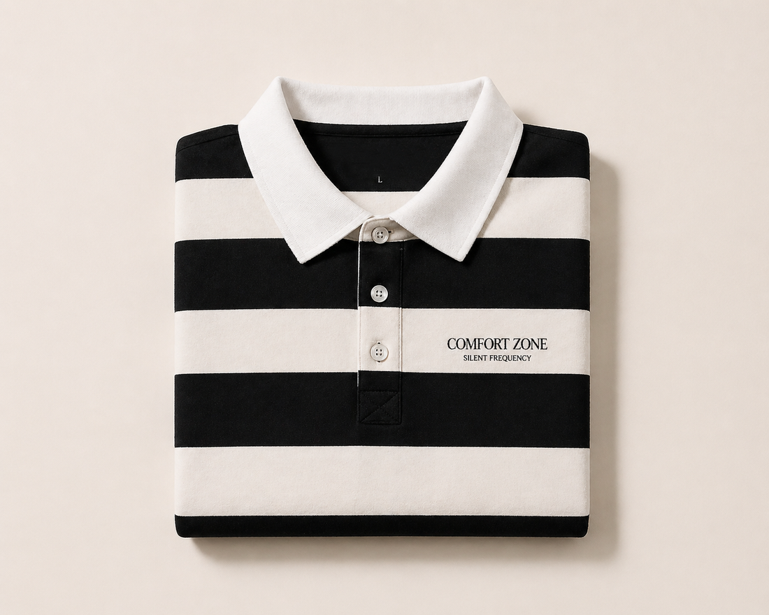 "Comfort Zone" Striped Polo