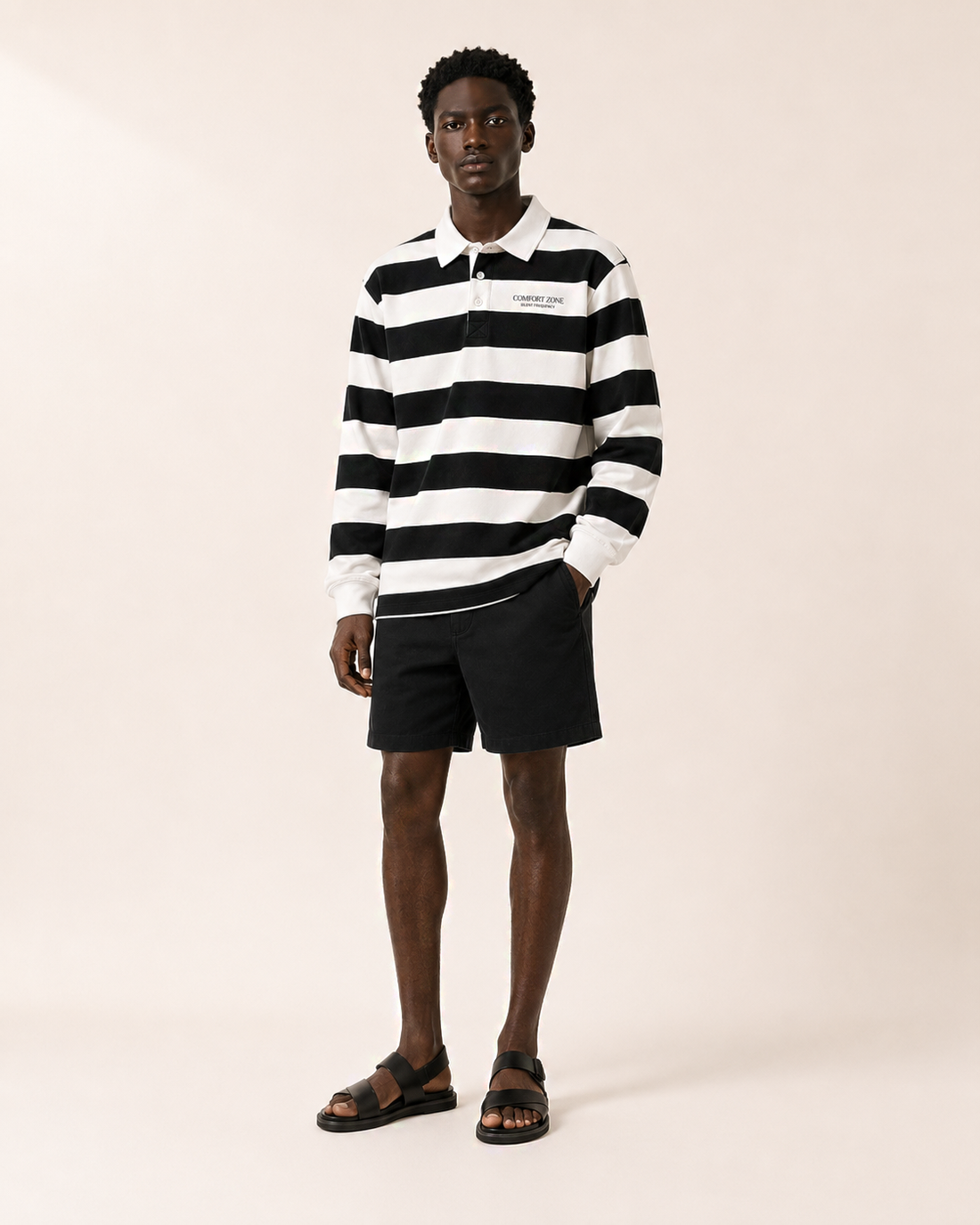 "Comfort Zone" Striped Polo