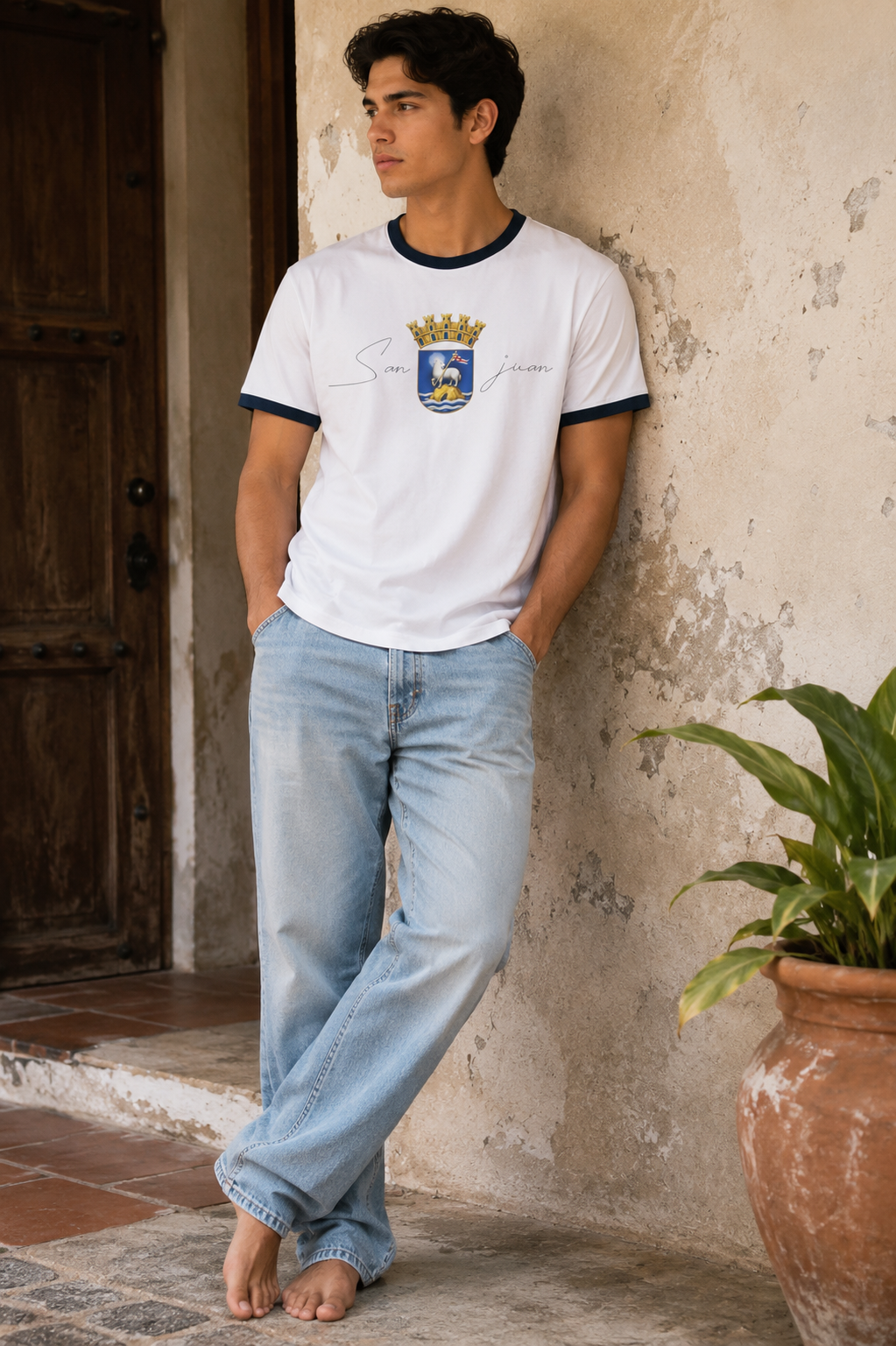 "San Juan" Crest Ringer Tee