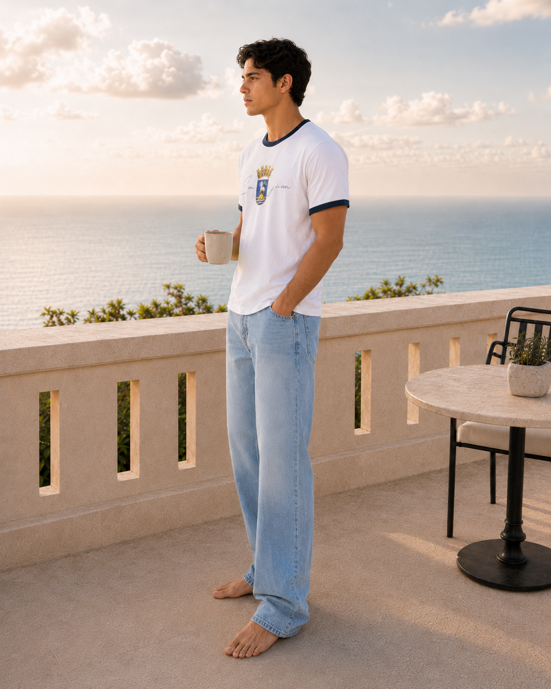 "San Juan" Crest Ringer Tee