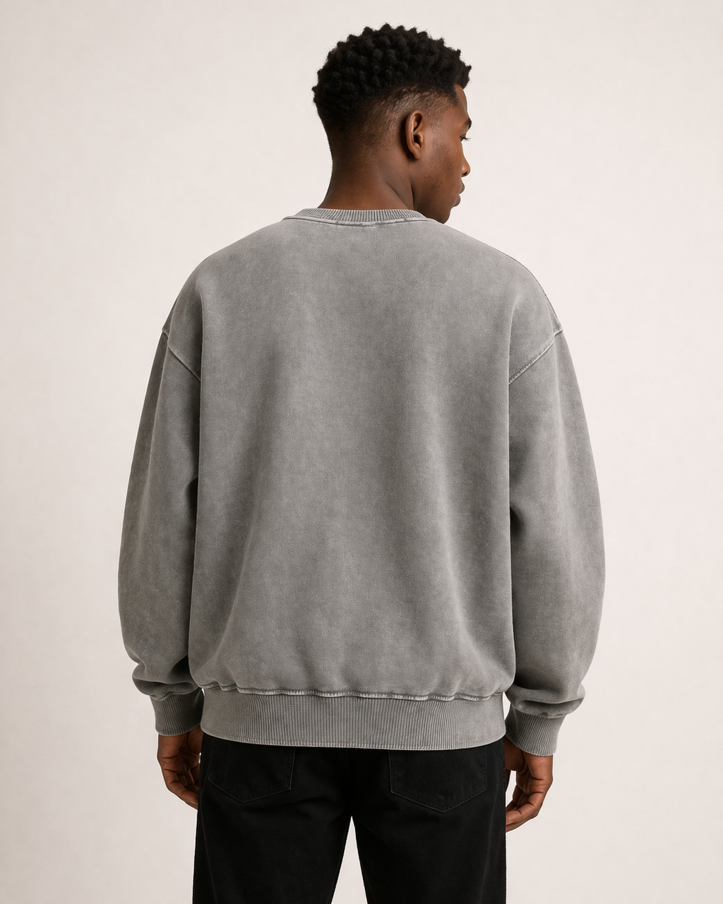 Vintage-treated Oversized Sweatshirt