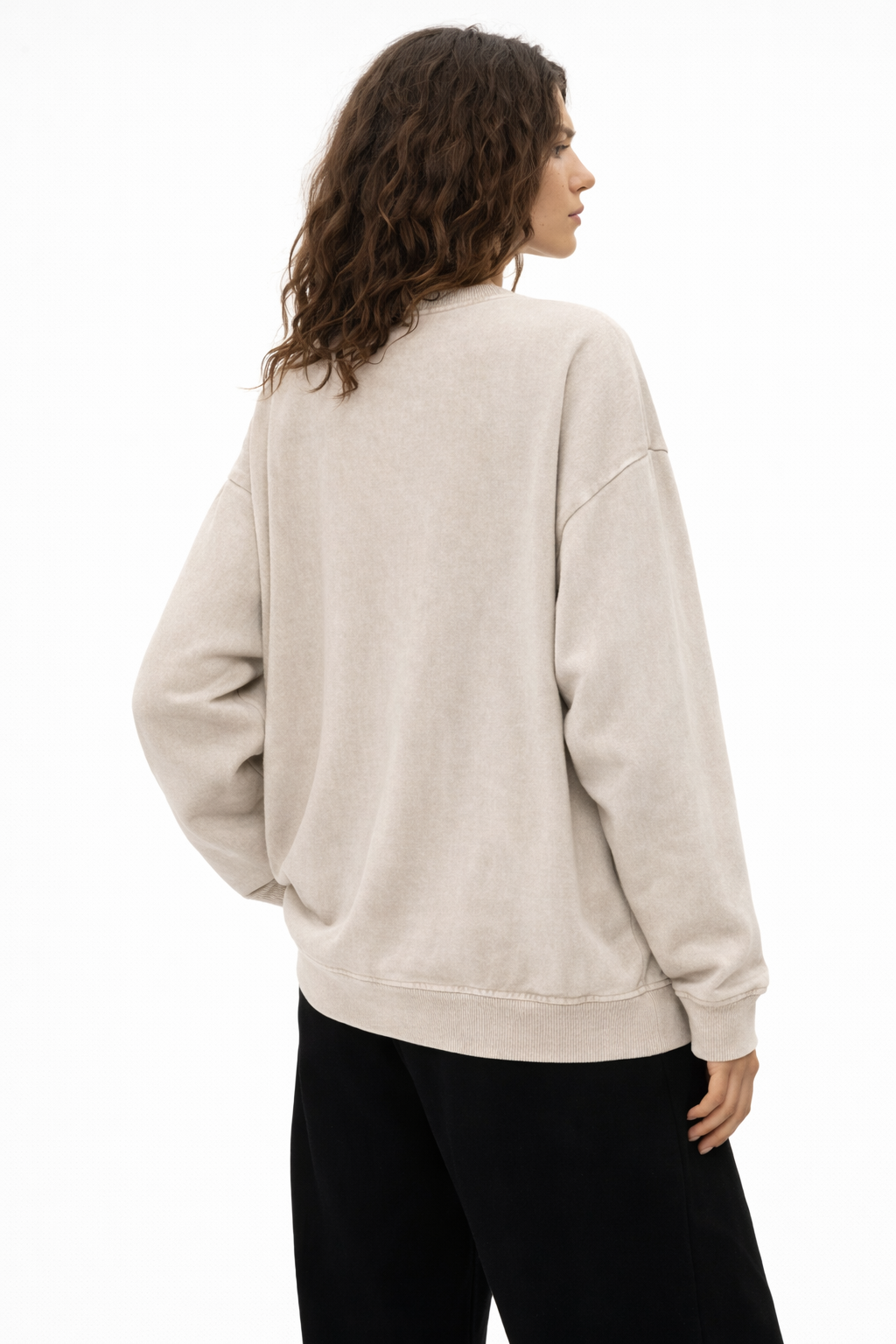 Vintage-treated Oversized Sweatshirt