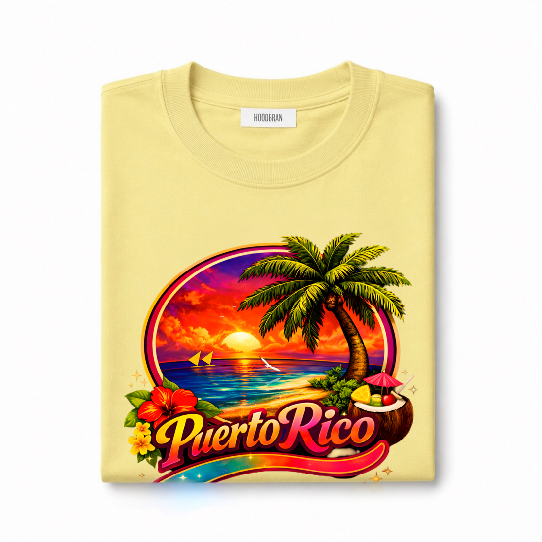 "Puerto Rico Sunset" Boxy Tee