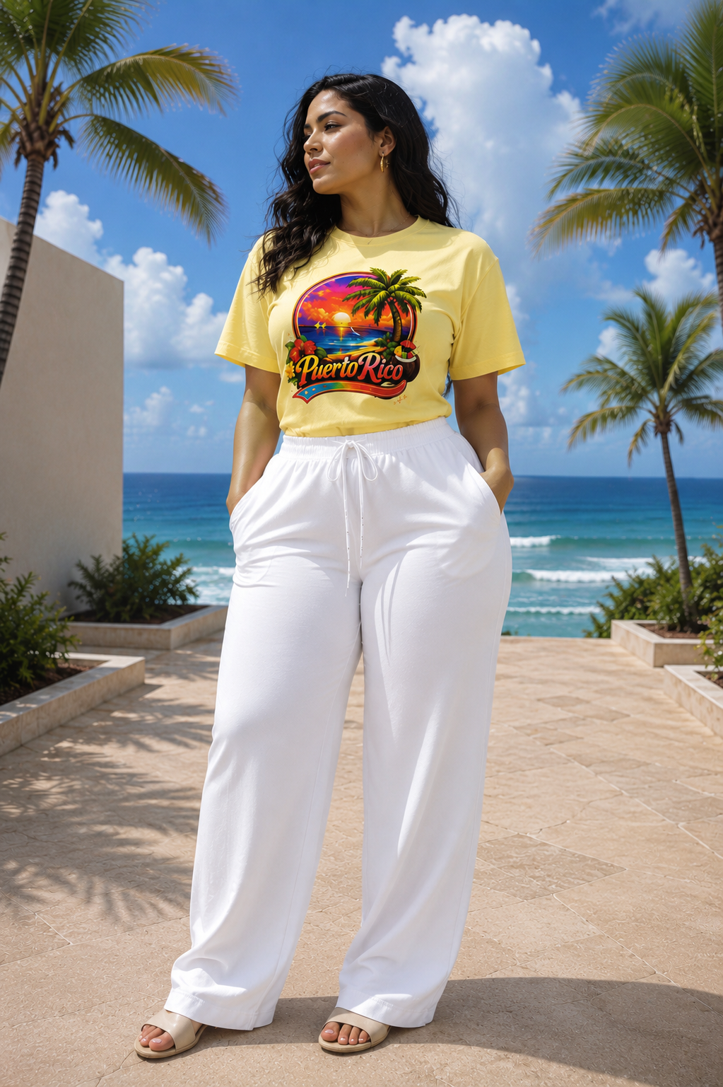 "Puerto Rico Sunset" Boxy Tee