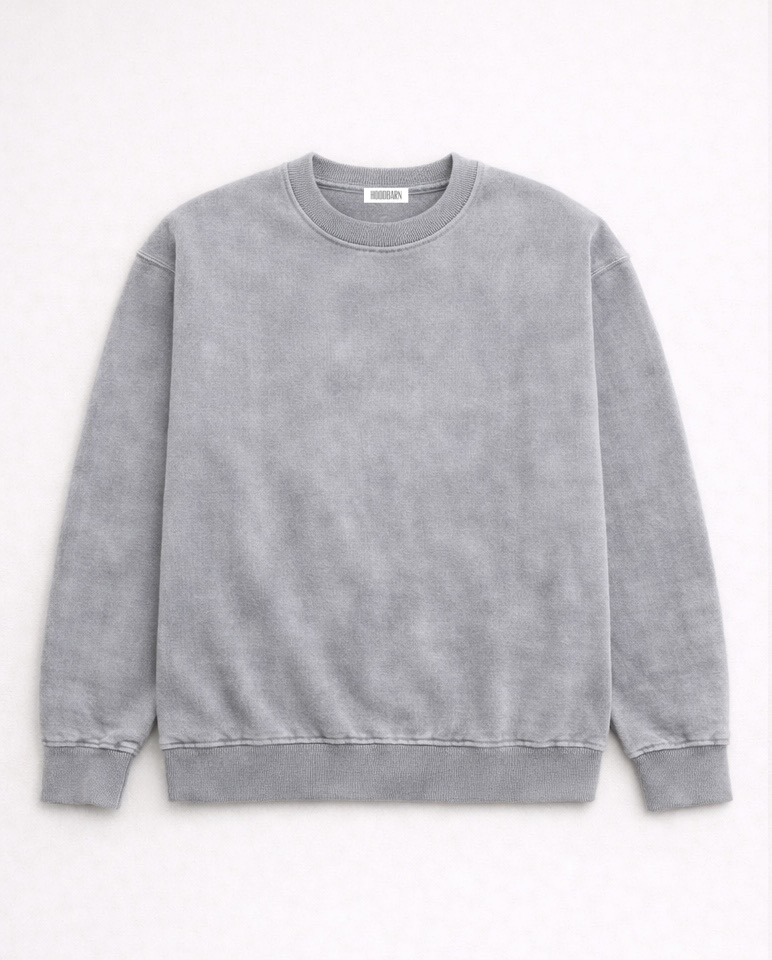 Vintage-treated Oversized Sweatshirt