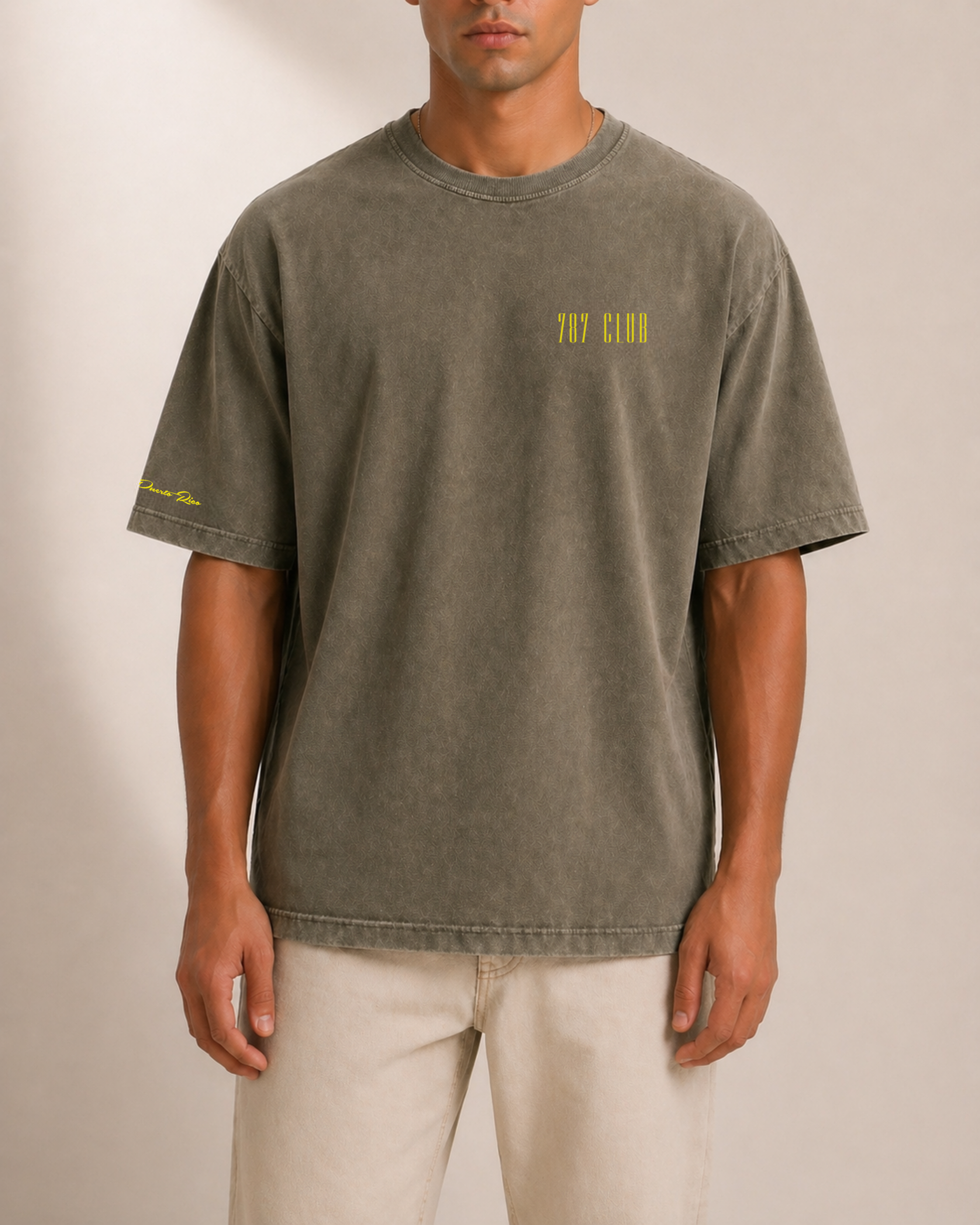 Puerto Rico Vintage Beach Tee, Oversized Cotton T-Shirt