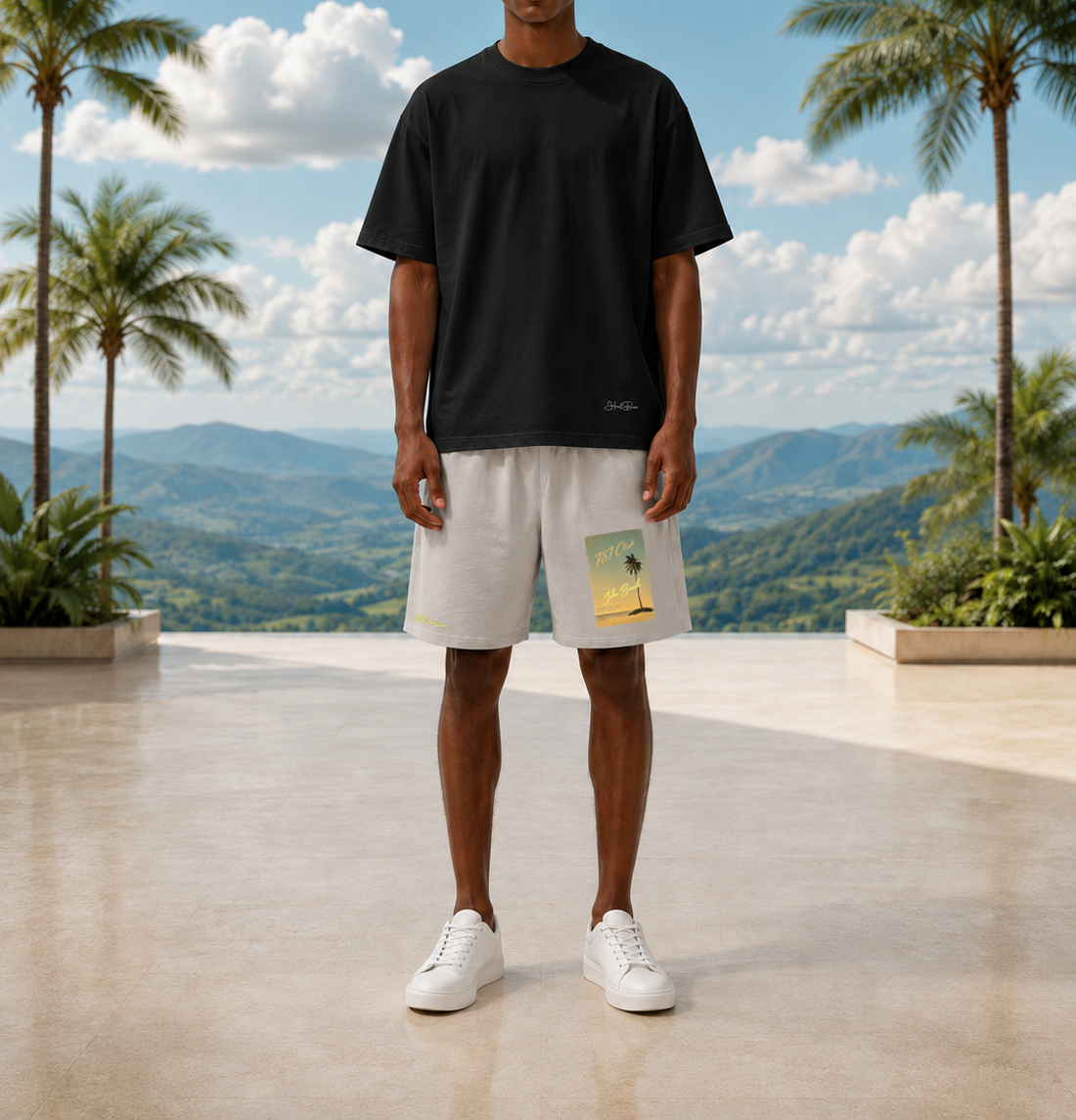 Patience Is A Principle Oversized Black Tee