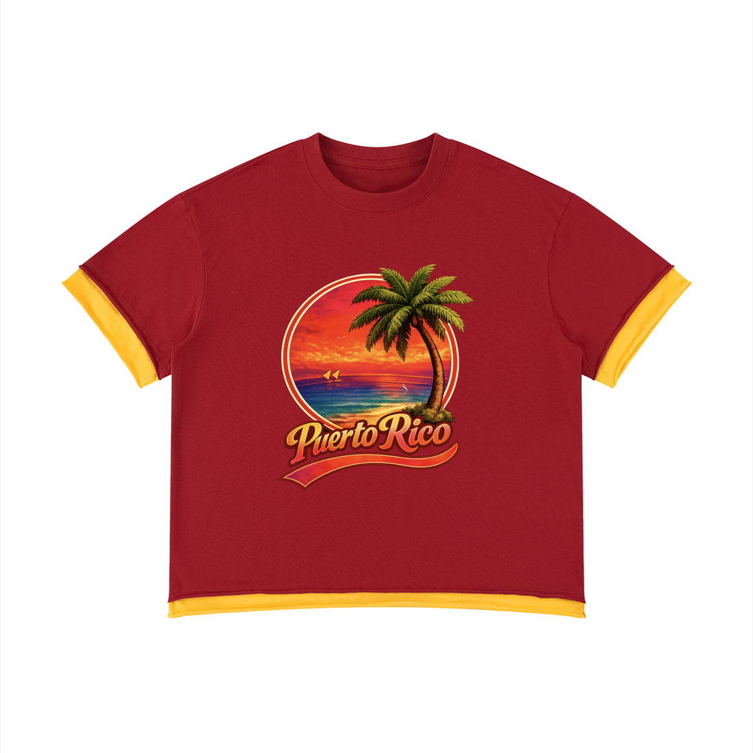 Puerto Rico Sunset" Boxy Tee