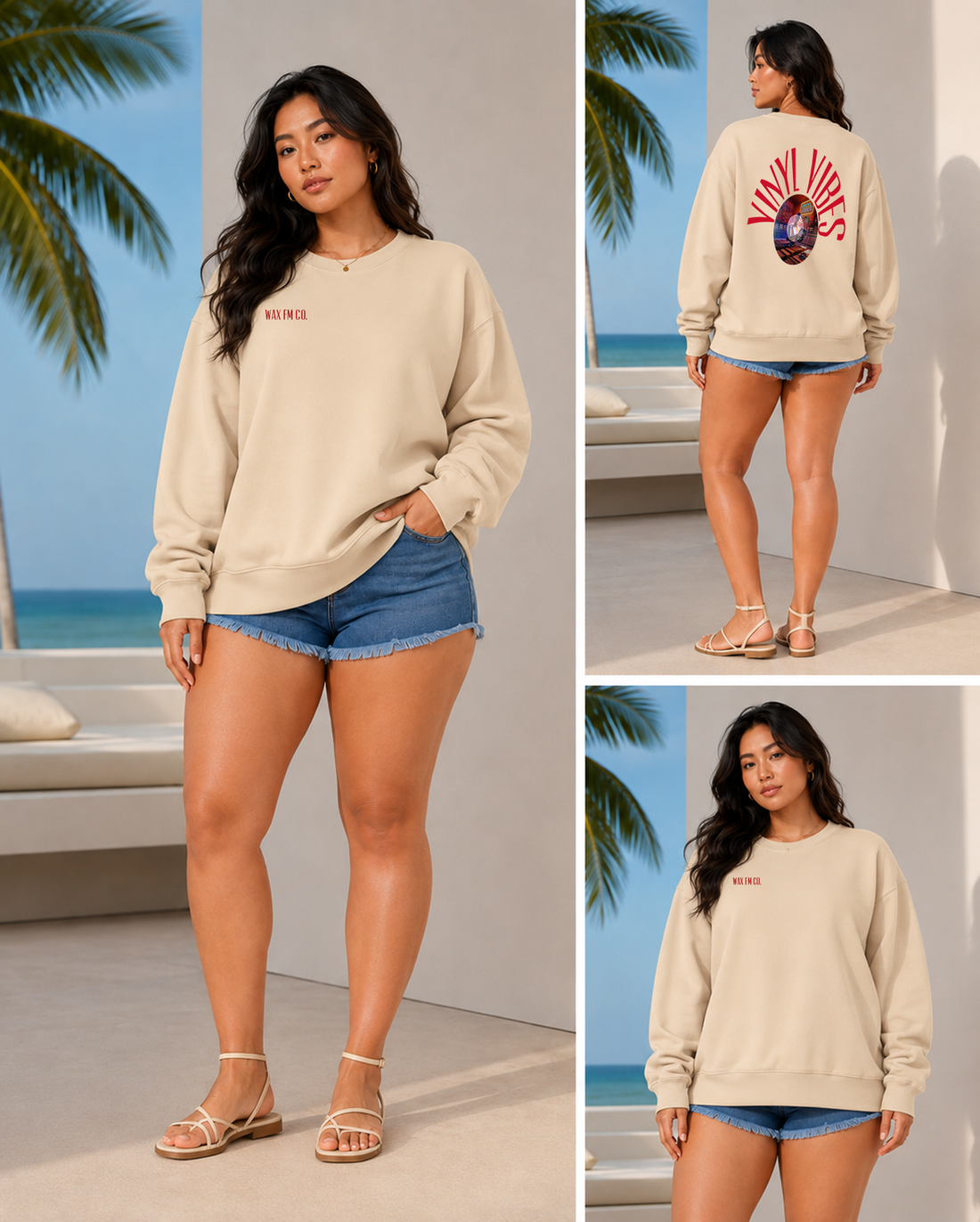 Vinyl Vibes: Wax FM Crewneck