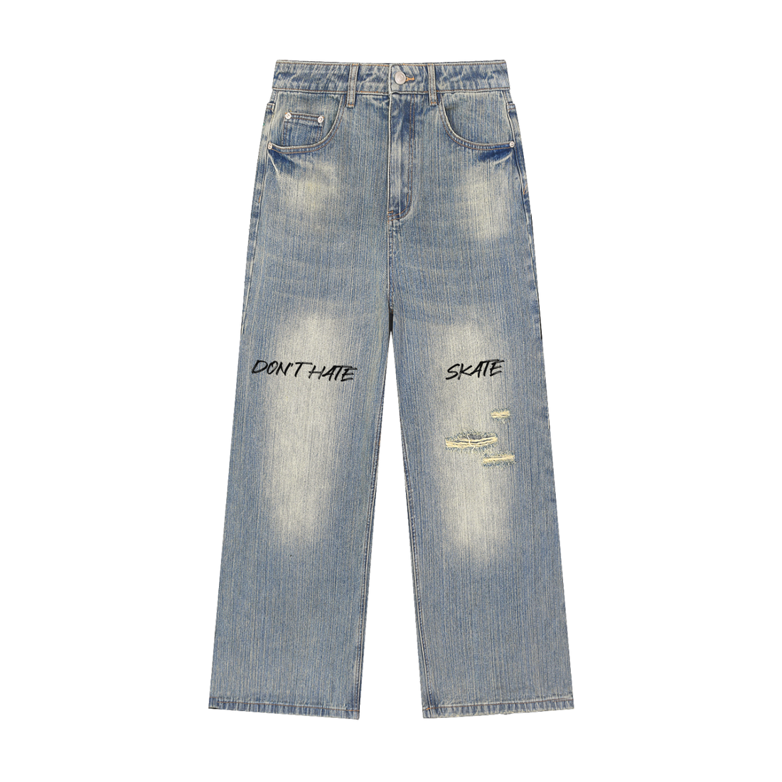 Don't Hate, Skate — Sunset Dreaming" Vintage Denim