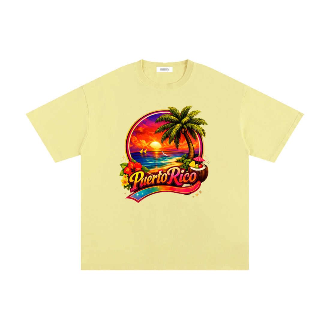 "Puerto Rico Sunset" Boxy Tee