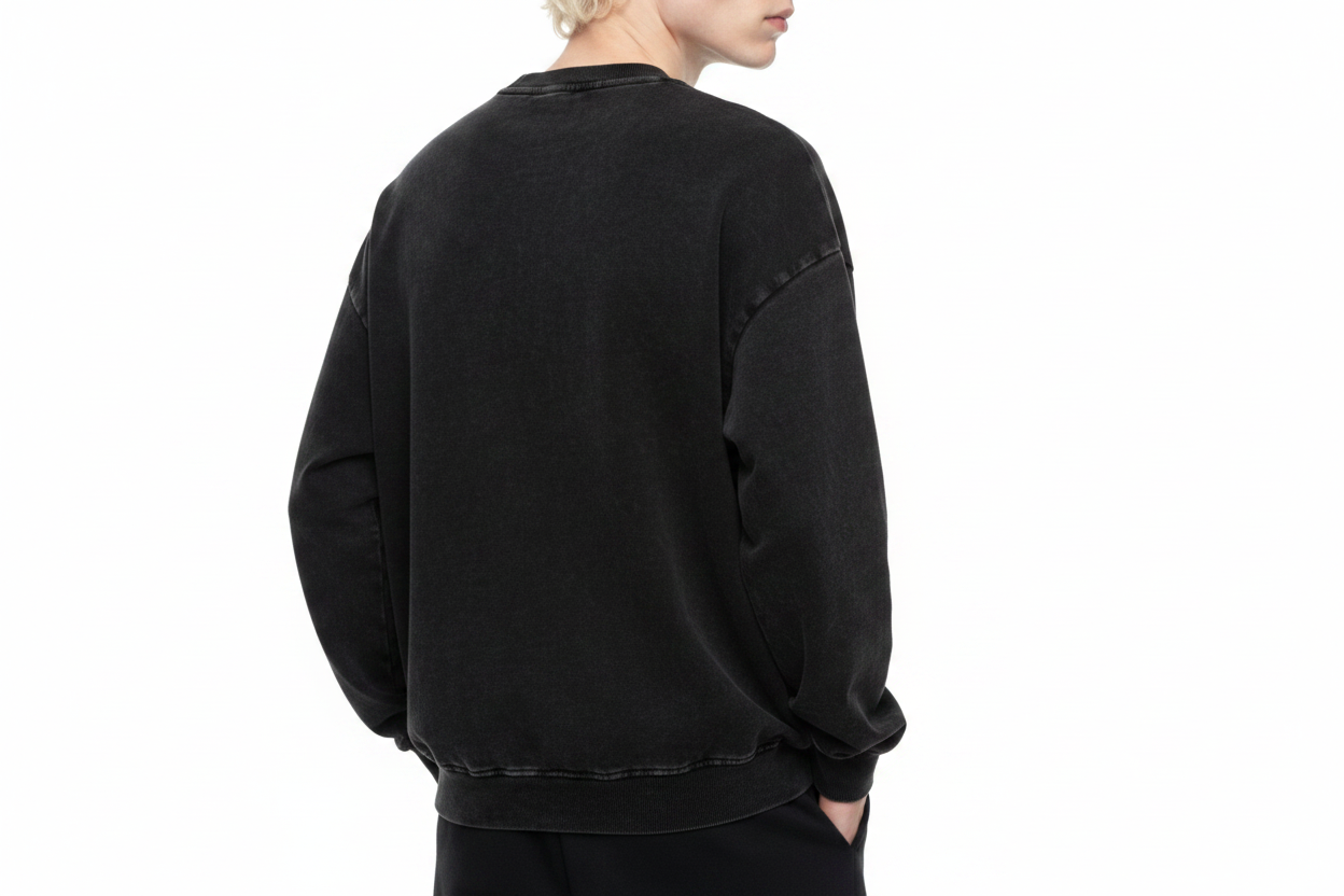 Vintage-treated Oversized Sweatshirt