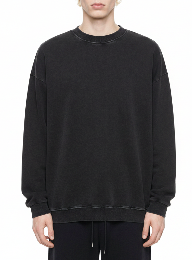 Vintage-treated Oversized Sweatshirt