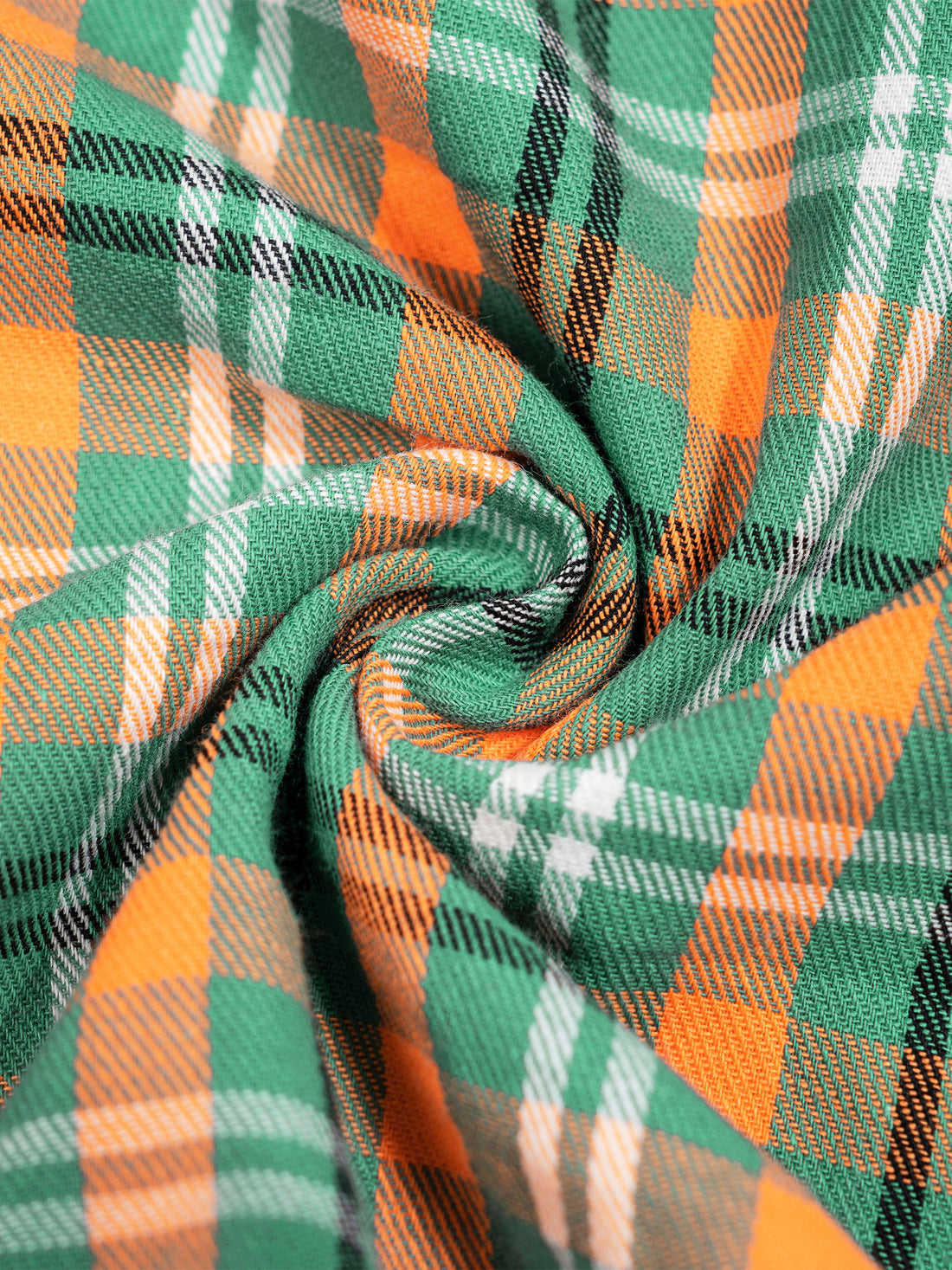 "The Black Cat" Plaid Color Block Shirt