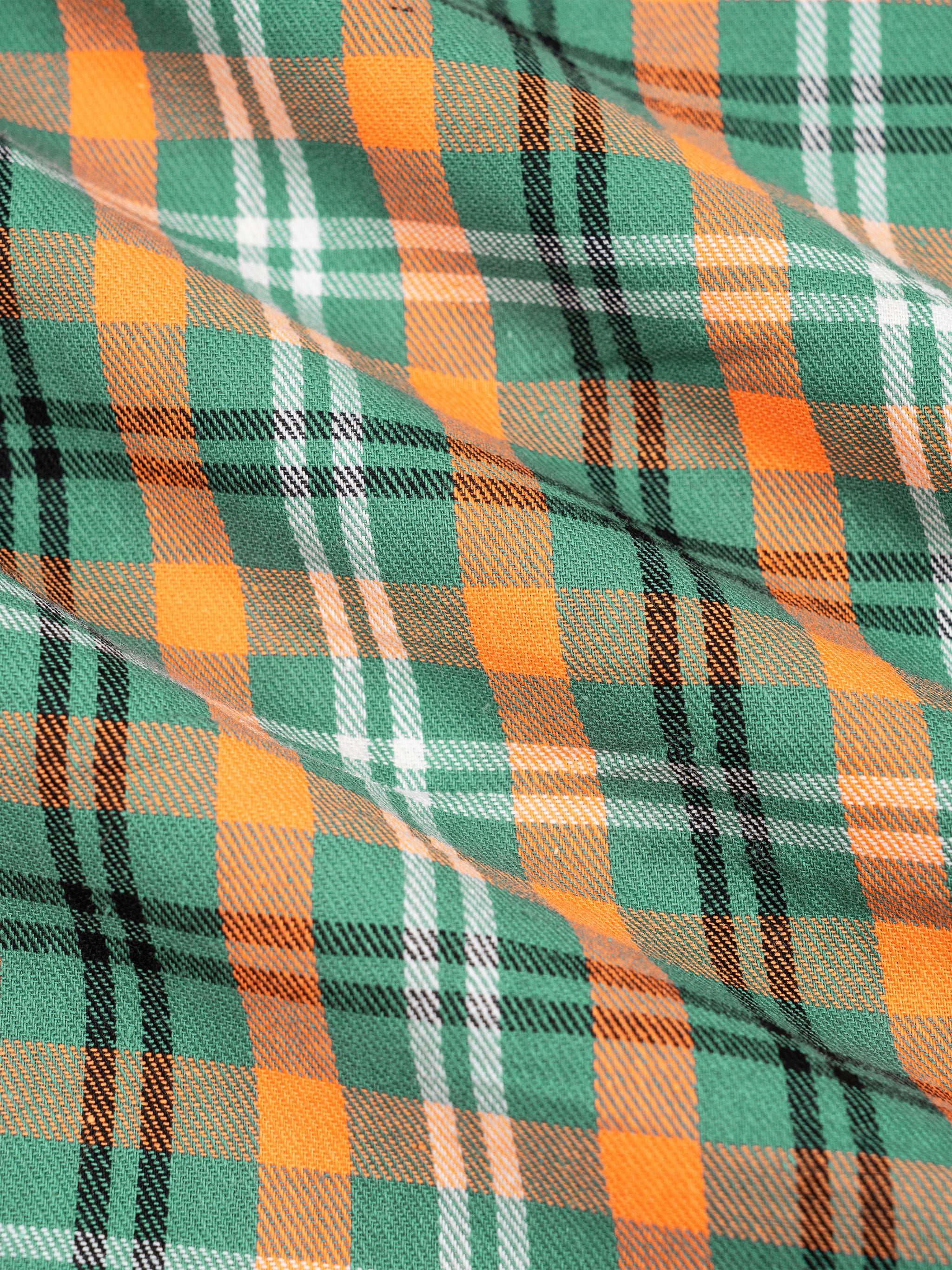 "The Black Cat" Plaid Color Block Shirt